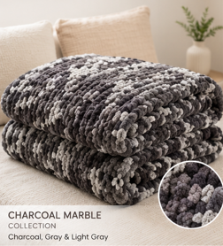 🌈 Ombre Handmade Chunky Knit Collection Blankets