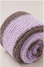 💜Lilac Dreams Handmade Chunky Knit Blankets