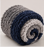 🪨 Coastal Sone Handmade Chunky Knit Blanket