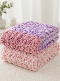 🌸Blush Dreams Handmade Chunky Knit Blankets
