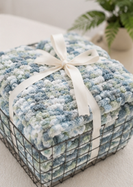 🌈 Ombre Handmade Chunky Knit Collection Blankets