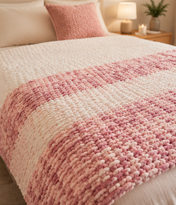 🌈 Ombre Handmade Chunky Knit Collection Blankets