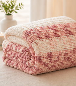 🌈 Ombre Handmade Chunky Knit Collection Blankets